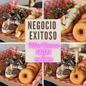 Imagen de portada para Curso online Mini Donas bañadas en Salsa y Toppings