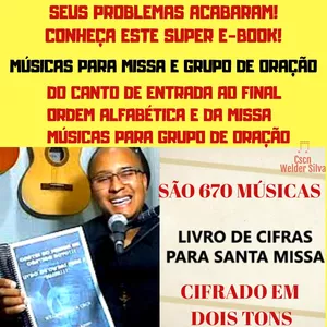 Imagem do curso E-BOOK - LIVRO DE CIFRAS PARA SANTA MISSA E GRUPO DE ORAÇÃO