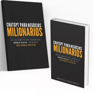 Imagem de capa para o Ebook ChatGPT PARA NEGÓCIOS MILIONÁRIOS