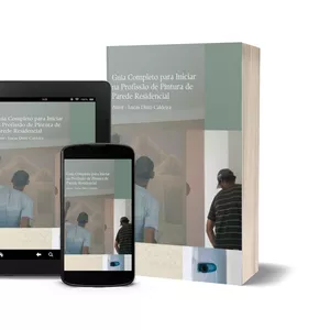 Imagem de capa para o Ebook Guia Completo para Iniciar na Profissão de Pintura de Parede Residencial