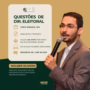 Imagem de capa para o Curso online QUESTÕES DE ELEITORAL COMENTADAS. TSE UNIFICADO