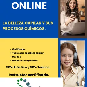 Imagen de portada para Curso online Curso la Belleza Capilar y sus Procesos Quimicos.