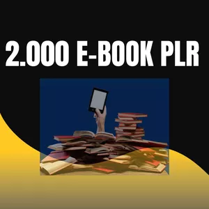 Imagem de capa para o Ebook 2.000 MIL E-BOOK PLR DIVERSOS NICHOS 