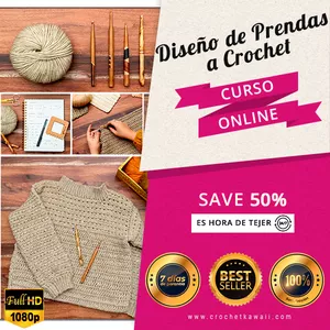 Imagen de portada para Curso online Diseño de Prendas a Crochet