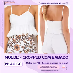 Imagem de capa para o Curso online Molde Cropped com Babado