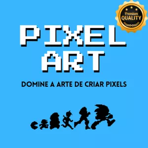 Imagem de capa para o Ebook Pixel Art - Domine a Arte de Criar Pixels