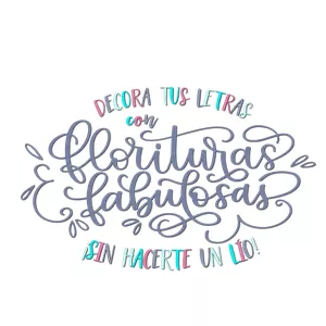 Imagen de portada para Curso online Curso de Lettering "Florituras Fabulosas" 