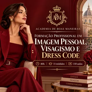Imagem do curso FORMAÇÃO EM IMAGEM PESSOAL, VISAGISMO E DRESS CODE.