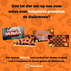 Imagem de capa para o Ebook Templates Premium de Halloween para Google Jamboard