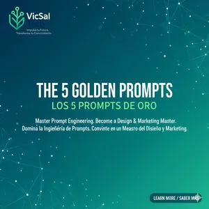 Cover image for Ebook THE 5 GOLDEN PROMPTS: Automate Your Content &amp; Sell More in 60 Minutes.