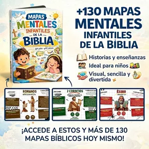 Imagen de portada para Ebook +130 MAPAS MENTALES INFANTILES DE LA BIBLIA💛✝️