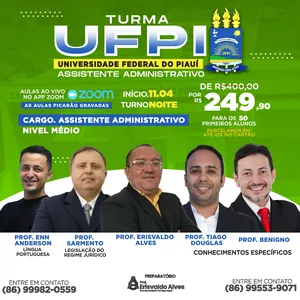 Imagem de capa para o Curso online TURMA UFPI - ASSISTENTE ADMINISTRATIVO