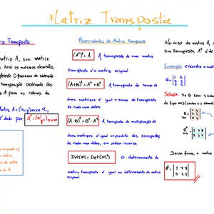 Imagem de capa para o Ebook Matriz Transposta-Resumo