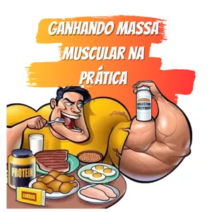 Imagem de capa para o Ebook Guia ganhando massa muscular na prática