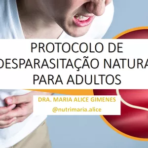 Imagem de capa para o Curso online DESPARASITAÇÃO NATURAL - aula e protocolo