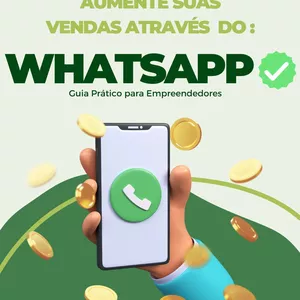 Imagem de capa para o Ebook  "Aumente suas Vendas com o WhatsApp: Guia Prático para Empreendedores"