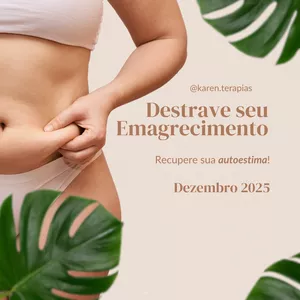 Imagem de capa para o Curso online *Destrave seu Emagrecimento @karen.terapias
