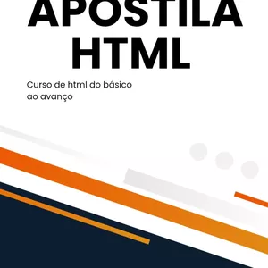 Imagem de capa para o Ebook Apostila html 