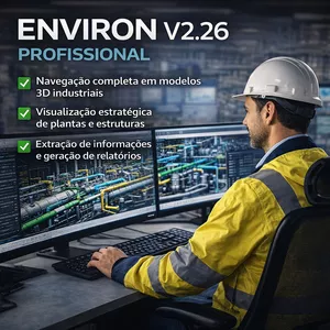 Imagem de capa para o Curso online ENVIRON Profissional | Gestão e Visualização de Projetos 3D
