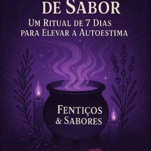 Imagem de capa para o Ebook 7 Feitiços de Sabor – Um Ritual de 7 Dias para Elevar a Autoestima