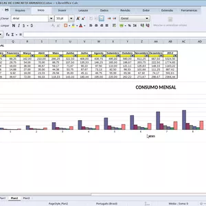 Imagem de capa para o Ebook PLANILHA EXCEL PROGRAMAÇÃO PEÇAS DE CONCRETO ARMADO