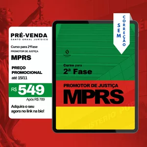 Imagem do curso MPRS | 2ª fase SEM CORREÇÃO