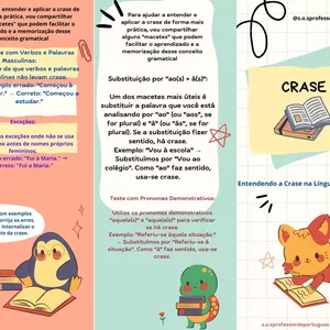 Imagem de capa para o Ebook Folder - Entendendo a Crase na Língua Portuguesa