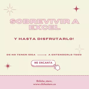 Imagen de portada para Curso online Sobrevivir a Excel (y hasta disfrutarlo):
