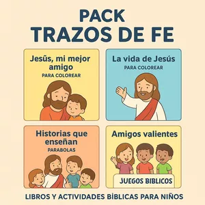 Imagen de portada para Curso online Pack " Trazos de Fe" Aprende la Biblia de Forma Divertida y Creativa