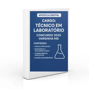 Imagem de capa para o Ebook Apostilas Digitais para Concurso Cargo Técnico em Laboratório