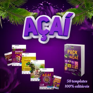 Imagem de capa para o Curso online Pack de Artes Açaí