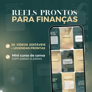 Imagem de capa para o Ebook Pack REELS para FINANÇAS