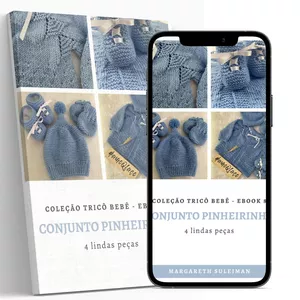 Imagem de capa para o Ebook BOOK 8 COLEÇÃO TRICÔ BEBÊ - CONJUNTO PINHEIRINHO
