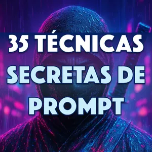 Imagem de capa para o Ebook 35 Técnicas Secretas de Prompt