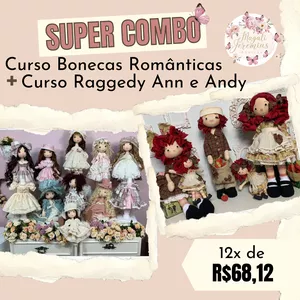 Imagem principal do produto Bonecas Românticas + Raggedy Ann e Andy