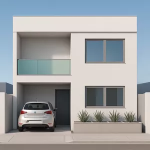 Imagem de capa para o Ebook Planta Sobrado 7x22 – Projeto Conceitual Moderno com Garagem | ARQUICASA