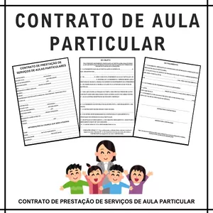 Imagem de capa para o Ebook CONTRATO DE PRESTAÇÃO DE SERVIÇOS DE AULAS PARTICULARES