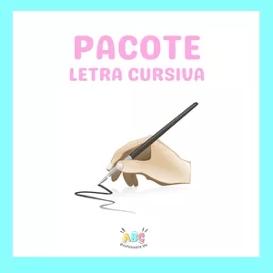 Imagem de capa para o Ebook Pacote Letra Cursiva