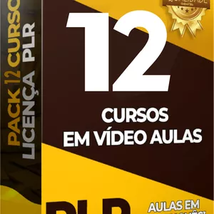Imagem de capa para o Curso online 12 CURSOS PLR EM VÍDEO