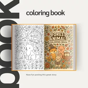 Cover image for Ebook Forest animals coloring book