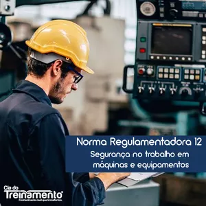 Imagem de capa para o Curso online TREINAMENTO NR-12: SEGURANÇA NO TRABALHO DE MÁQUINAS E EQUIPAMENTOS