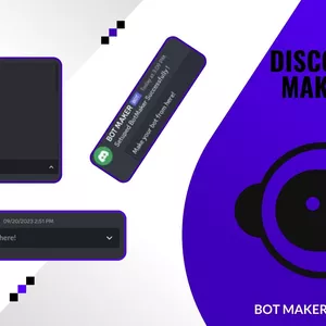 Cover image for Online course Discord Bot - Bot Maker Source Code JS