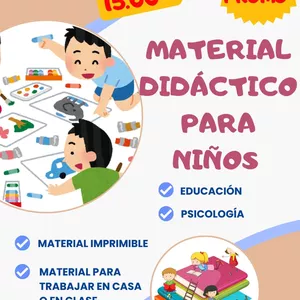 Imagen de portada para Ebook Recopilación de material didáctico , psicopedagogía para niños 