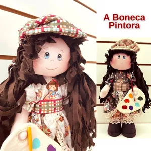 Imagem de capa para o Curso online A Boneca Pintora da Drica, aprenda, costure, encante!