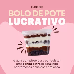 Imagem de capa para o Ebook BOLO DE POTE LUCRATIVO