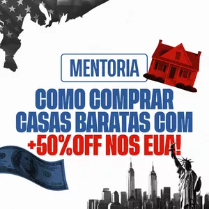 Imagem de capa para o Curso online Mentoria Casas baratas com 50%OFF nos EUA