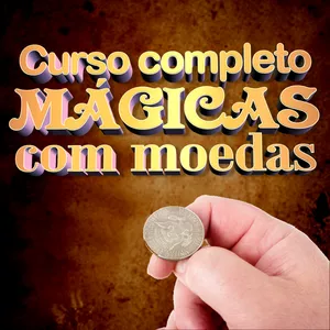 Imagem de capa para o Ebook Curso Mágicas com moedas