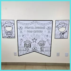 Imagem de capa para o Ebook Arraiá das Cores