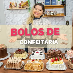 Imagem de capa para o Curso online Bolos de Confeitaria da Ana Formiga