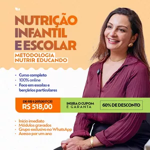 Imagem de capa para o Curso online Curso Nutrição Escolar na Prática